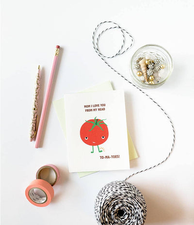 Love You Head to Tomatoes Mother's Day Card