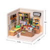 Bookshop DIY Miniature House Kit