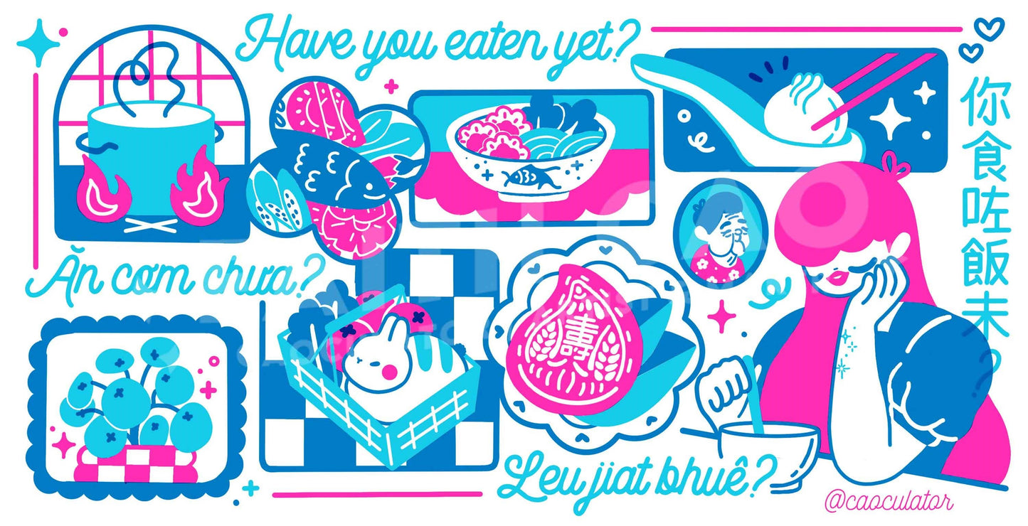 Have you eaten yet? Risograph Print