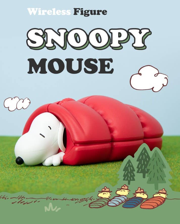 Peanuts Snoopy Figure Multi-Pairing Wireless Mouse