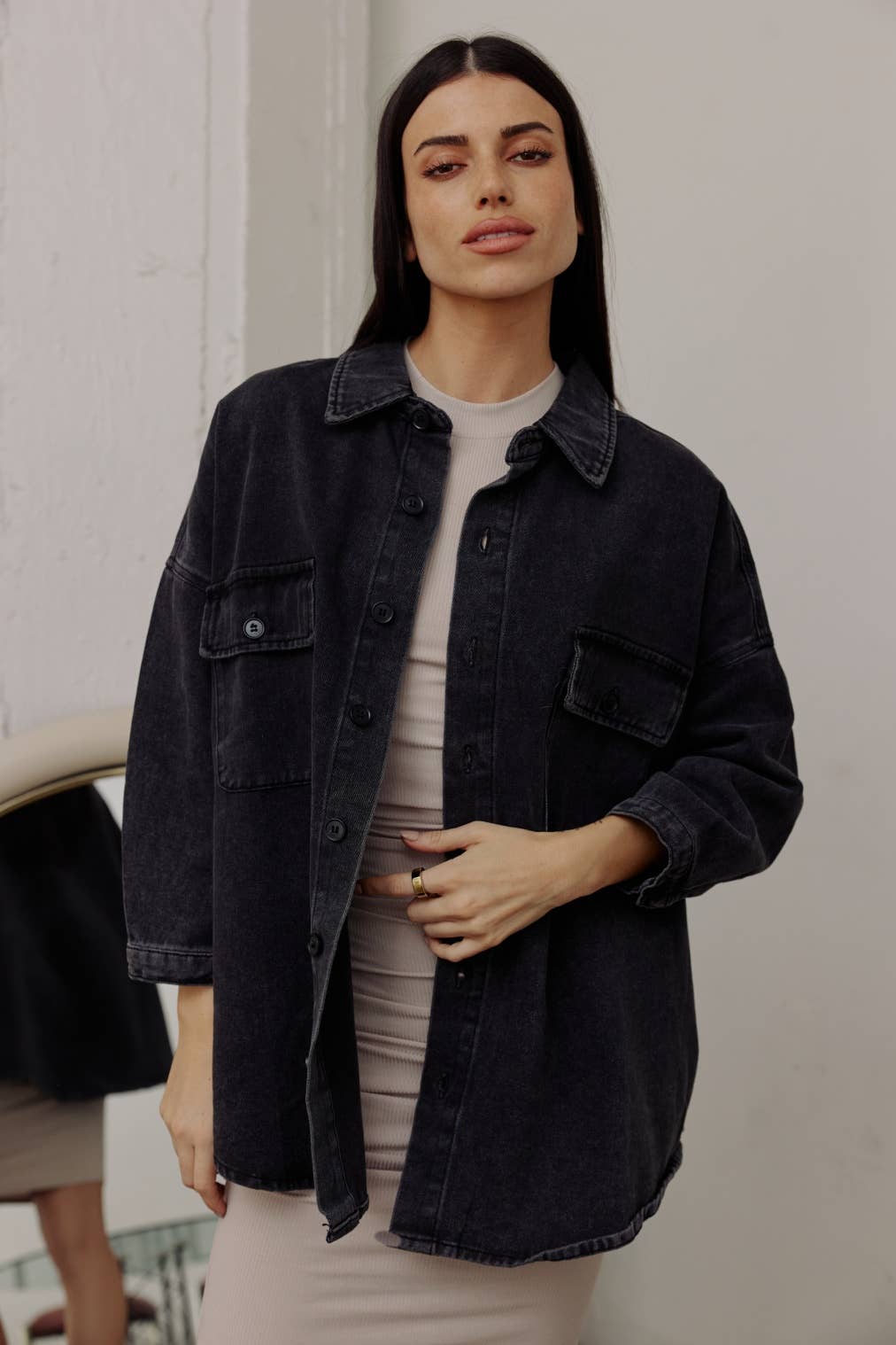 The Luna Jacket | Oversized Denim Jacket