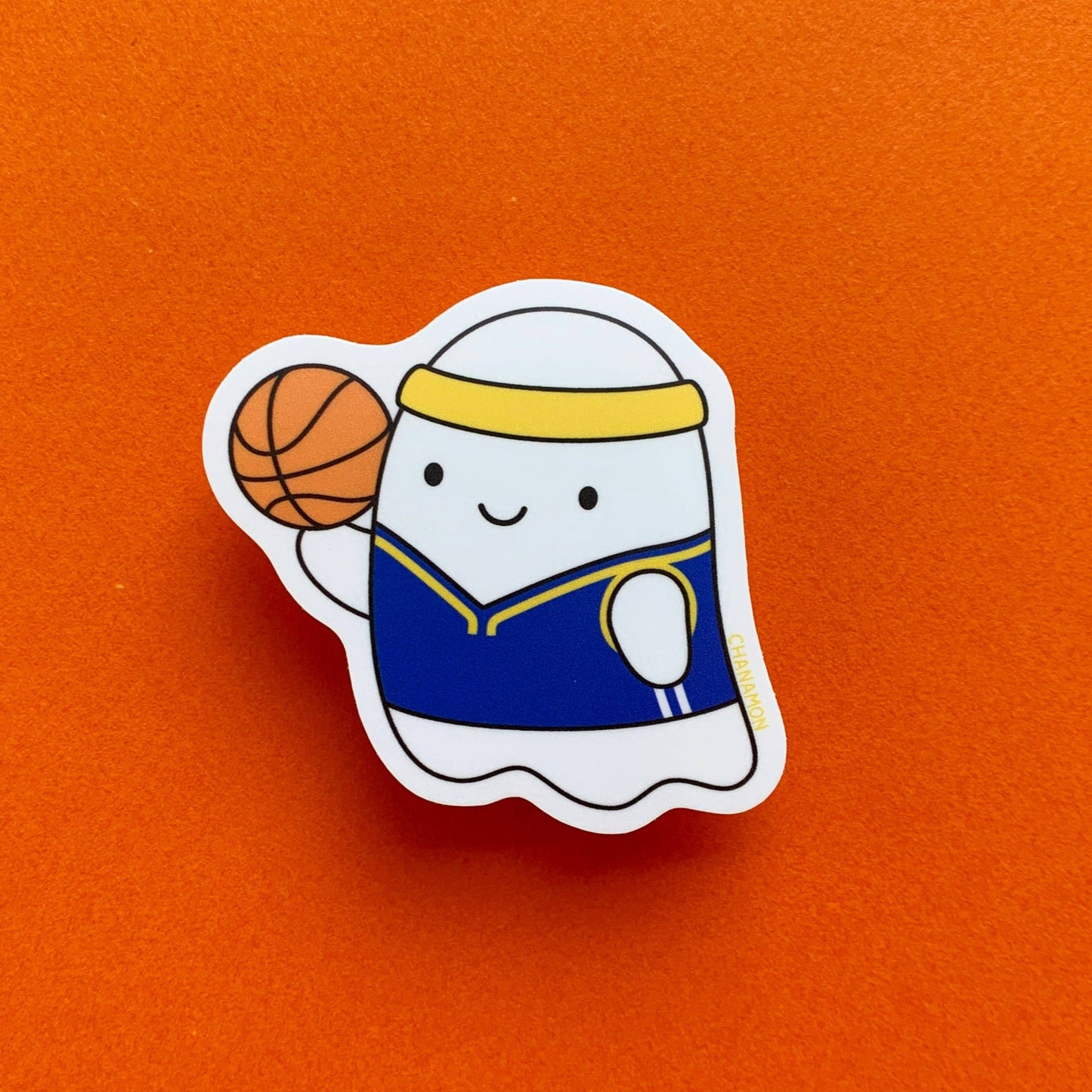 Warriors Basketball Ghost Sticker