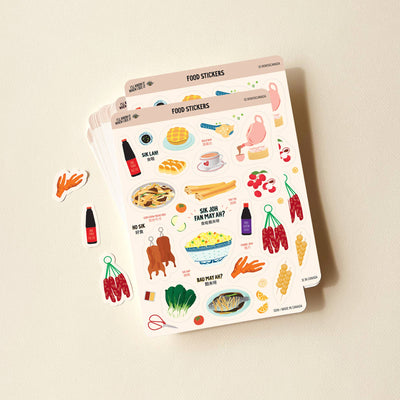 Cantonese Food Sticker Sheet