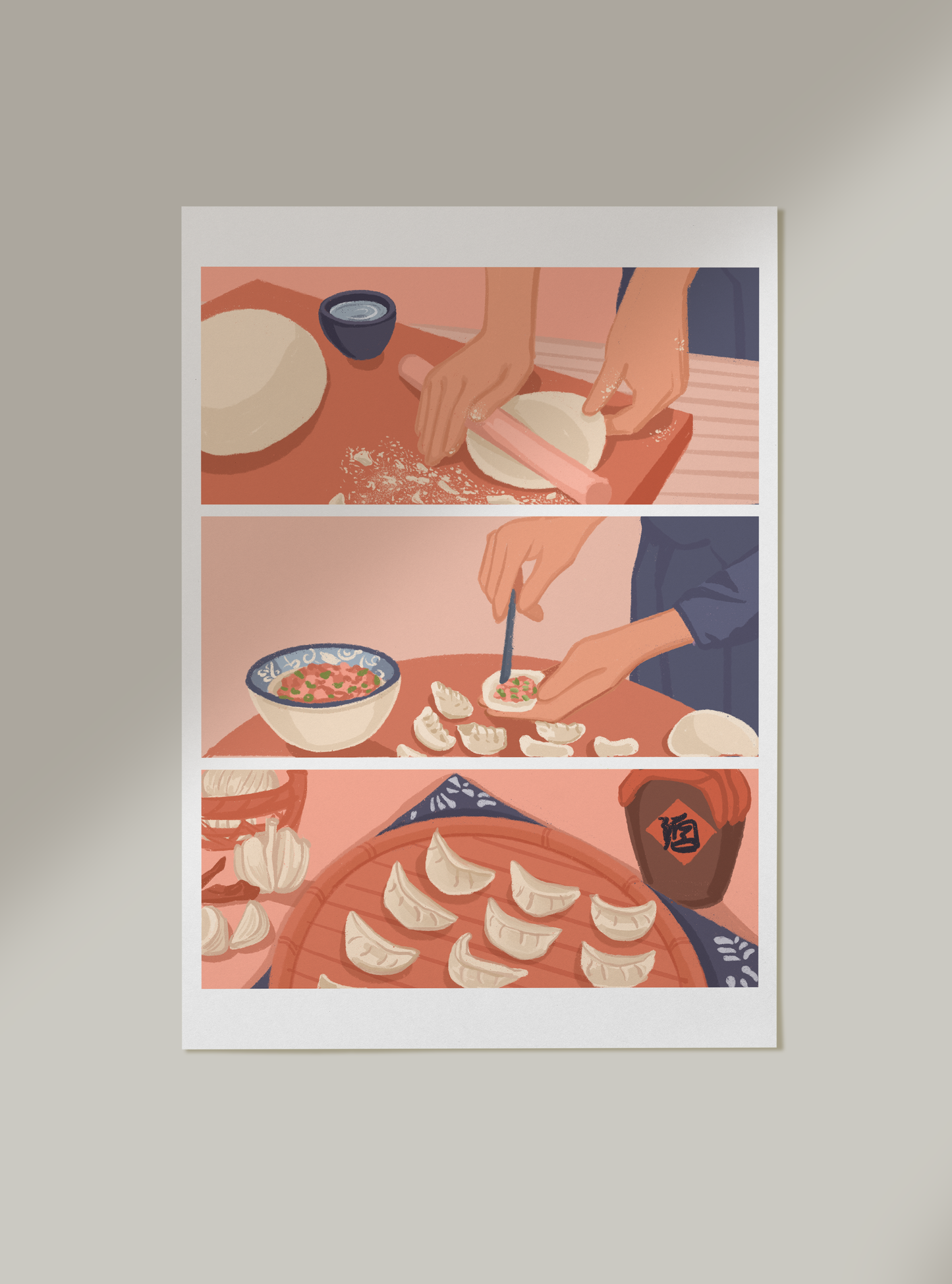 New Year Dumpling Print