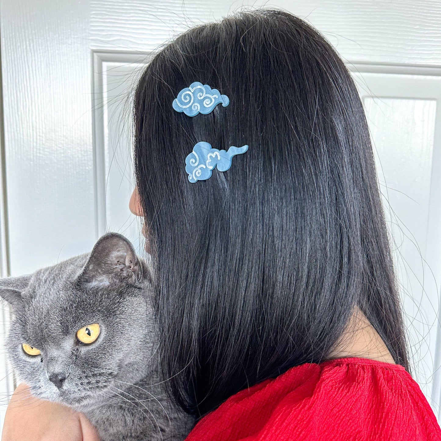 Lucky Cloud Hair Clip Set