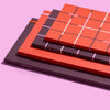 Object Notebook in Maroon Grid