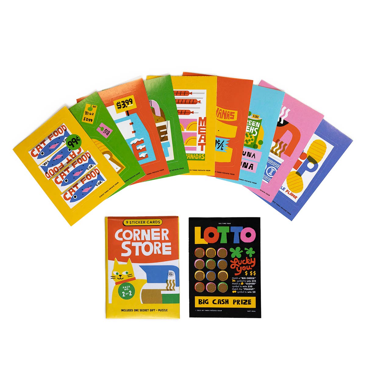 Corner Store Sticker Cards