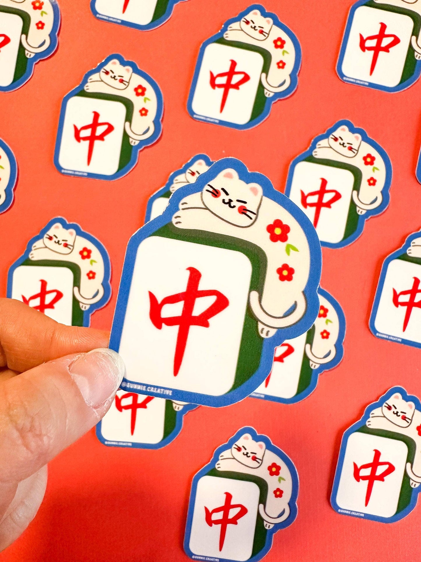 Mahjong Cat Stickers