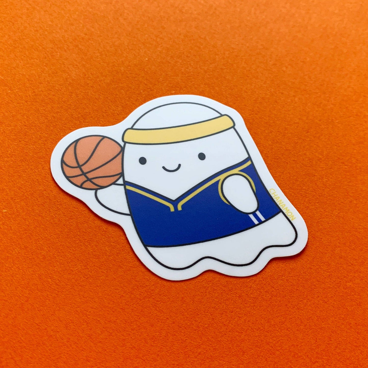 Warriors Basketball Ghost Sticker