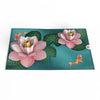 Koi Fish and Lotus Pond Pop-Up Card