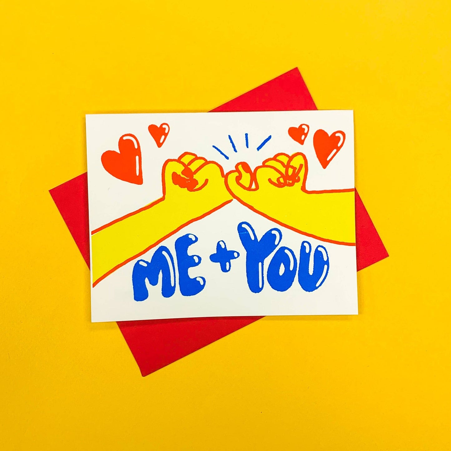 Pinky Swear You & Me Greeting Card