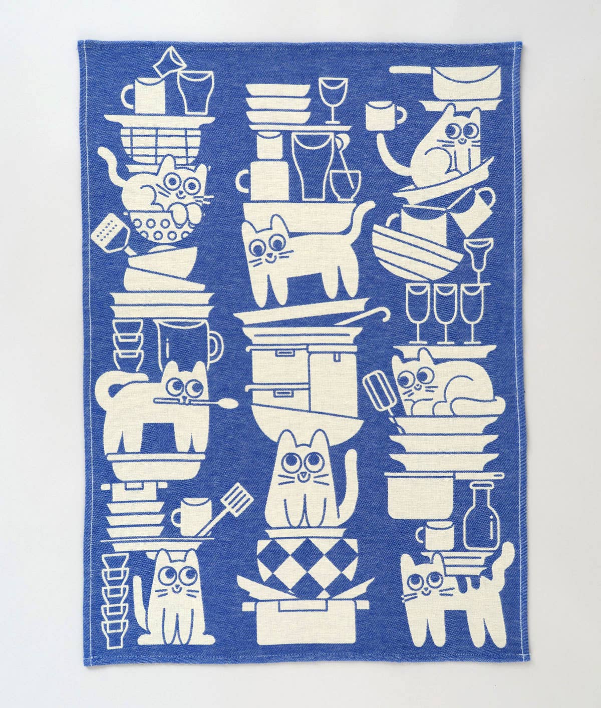 'Kitchen Cats' Tea Towel