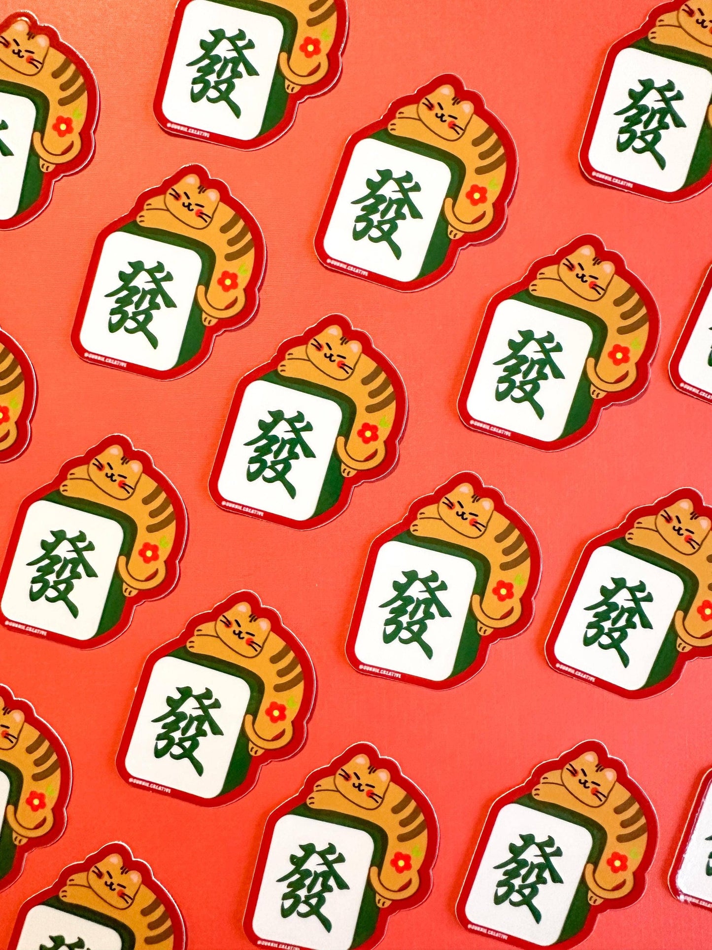 Mahjong Cat Stickers