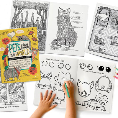 PETS Coloring + Activity: Jokes, Comics, Mazes