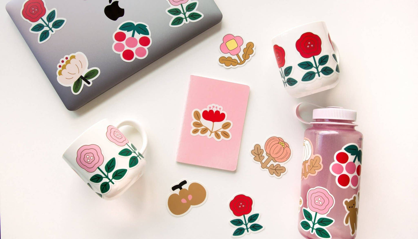 Blush Peony Sticker