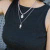 Lucky Fish Necklace - Thin Curb Chain