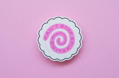 Can't Stop Spiraling Sticker