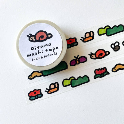 Snail and Friends Washi Tape