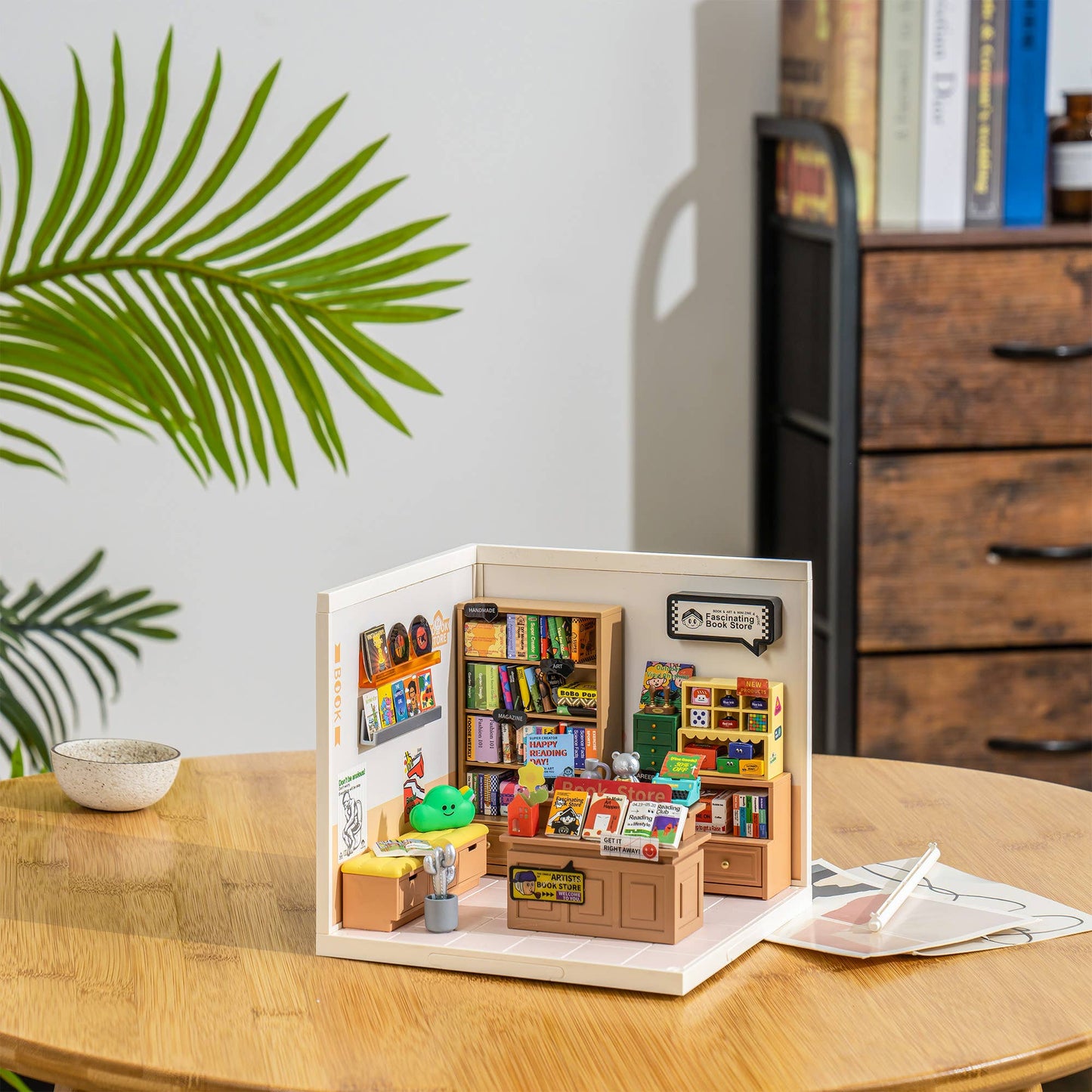 Bookshop DIY Miniature House Kit