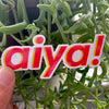 Aiya Vinyl Sticker