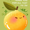 Yuzu Thank You Card