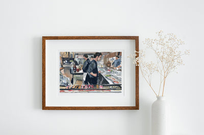 Japanese Street Food Art Print