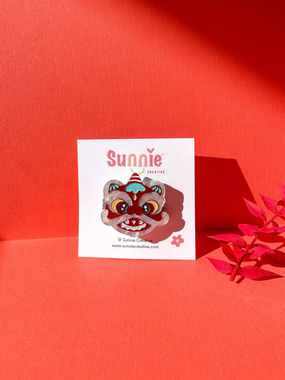 Lion Dance Hair Clip