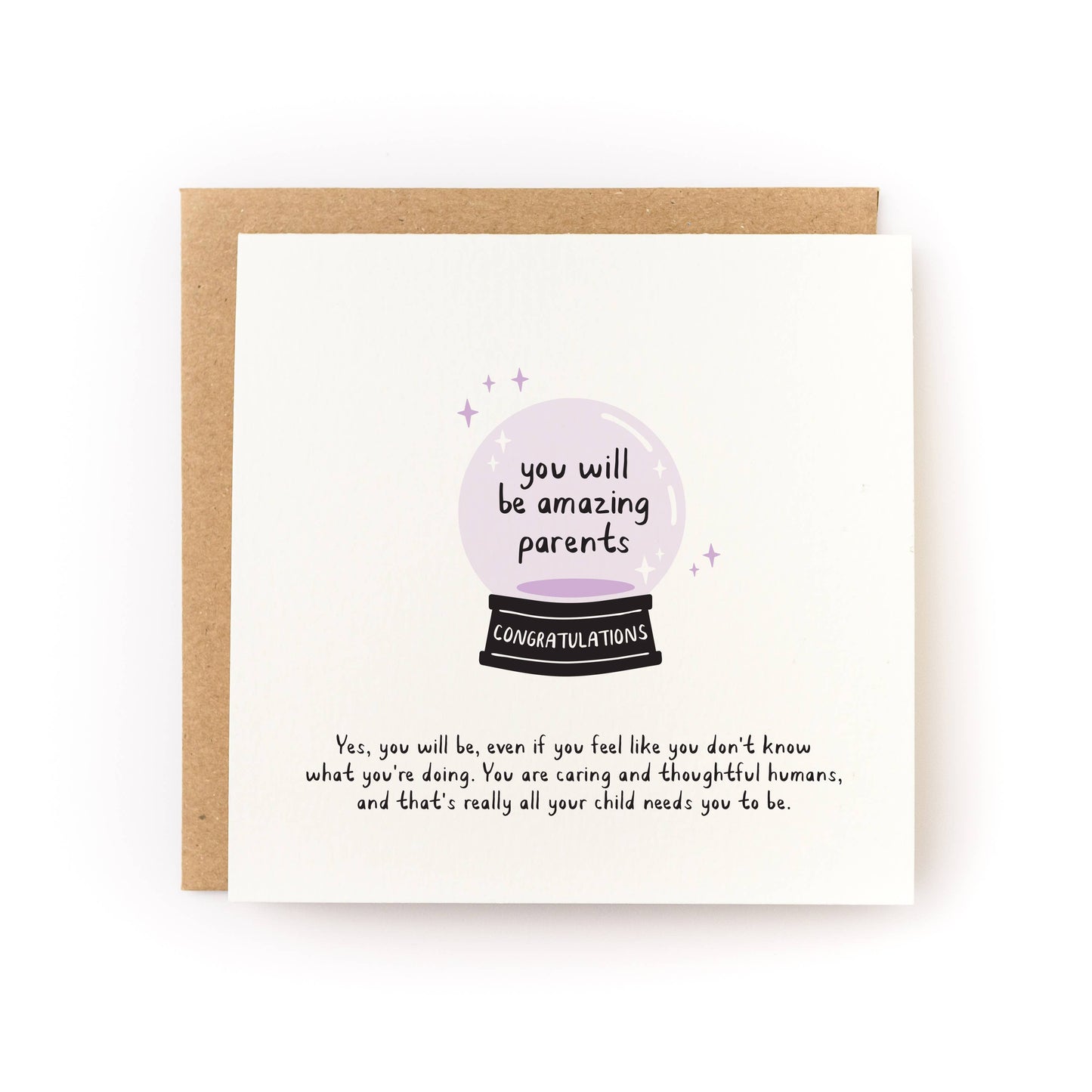 Amazing Parents Crystal Ball New Baby Card