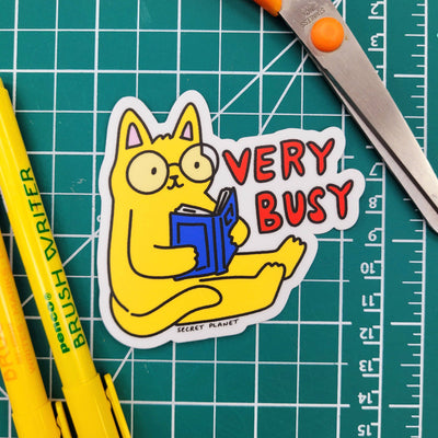 Very Busy (Reading) Vinyl Sticker