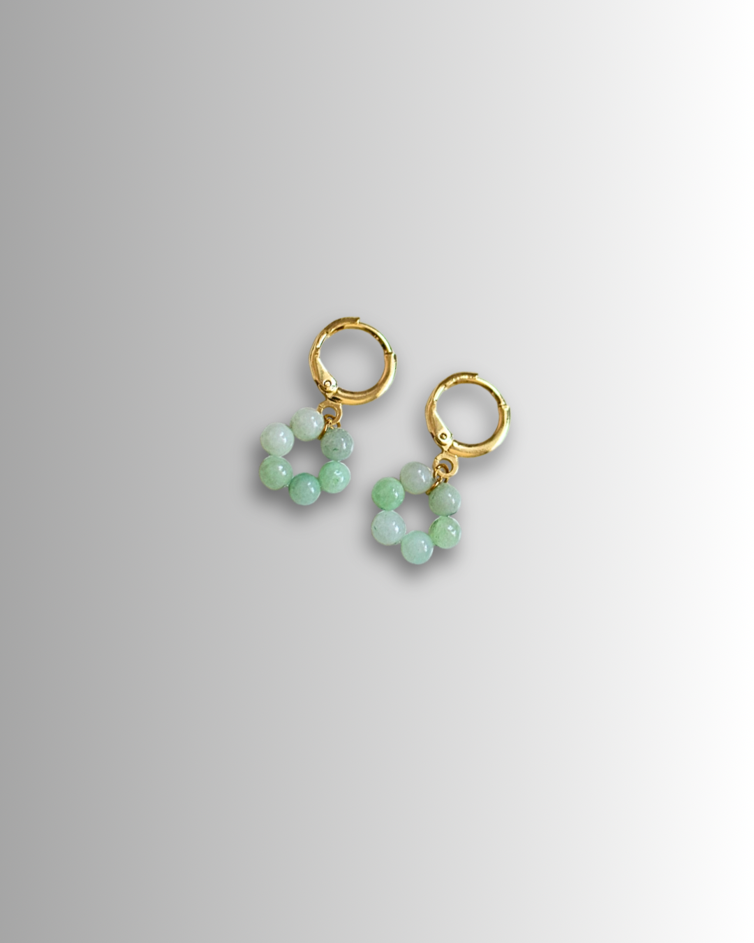 Jade Donut Earrings