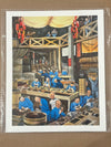 Cigar Making Factory Print