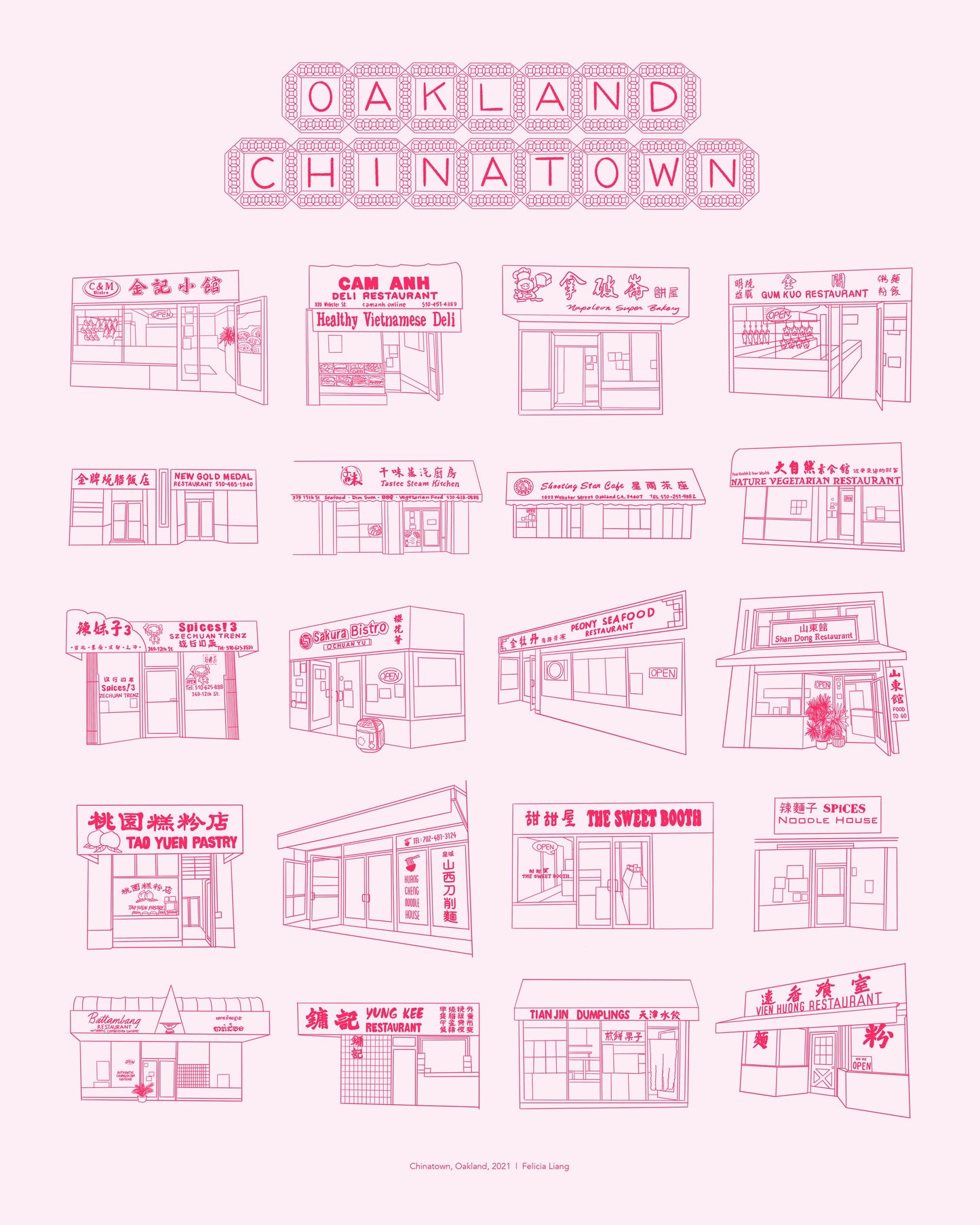 Oakland Chinatown Print