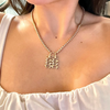 Double Happiness Box Chain Necklace