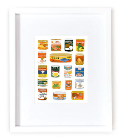 Asian Canned Goods Print