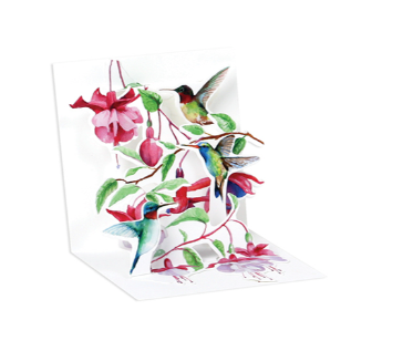 Hummingbirds Pop Up Card