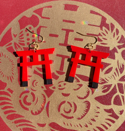 Red Gate Earrings