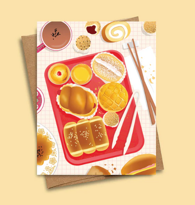 Chinese Bakery Notecard Set