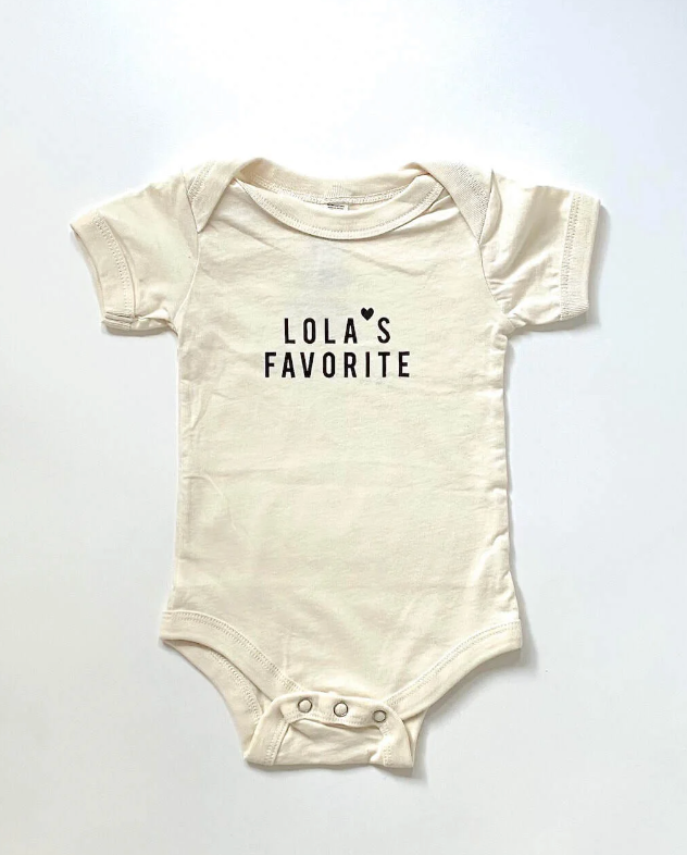 "Lola's Favorite" Baby Onesies