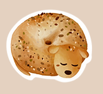 Bagel Dog Sticker