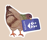 Clipper Pigeon Sticker