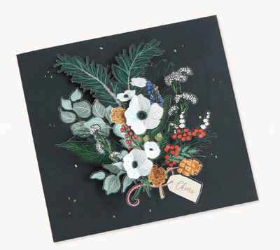 Winter Foliage Pop Up Card