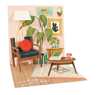 Cozy Room Pop Up Card