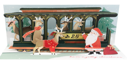 Holiday Train Car Pop Up Card