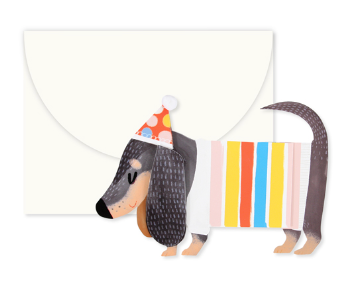 Dachshund Pop Up Card