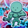 Buff Smiski Sticker