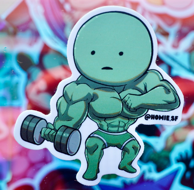 Buff Smiski Sticker