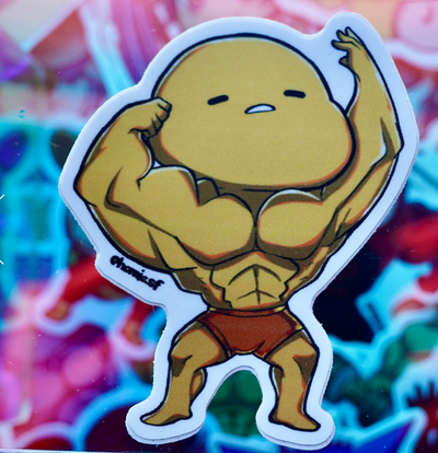 Buff Gudetama Sticker