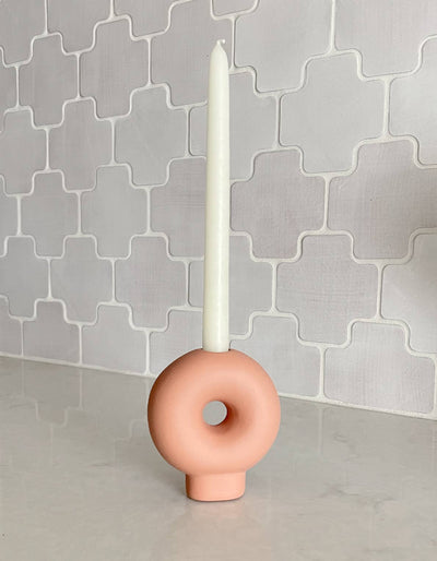 Bagel Taper Candle Holder