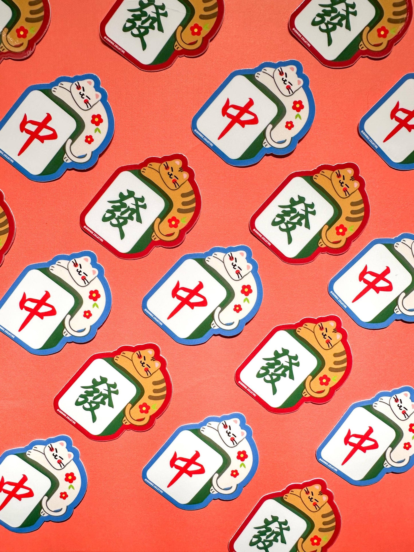 Mahjong Cat Stickers