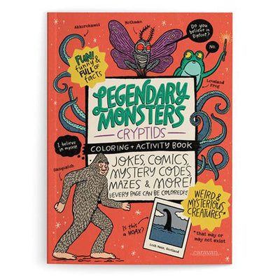 Legendary Monsters CRYPTIDS Coloring, Activities & Jokes